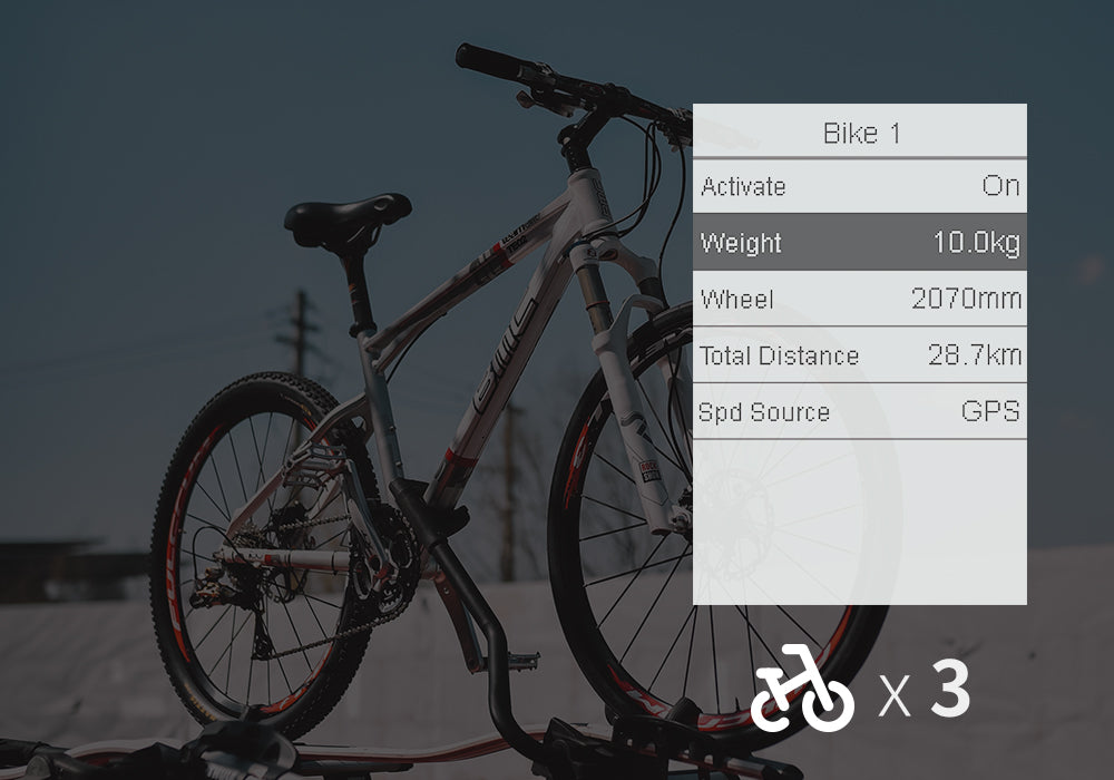 BC200 Saving Data For 3 Bikes