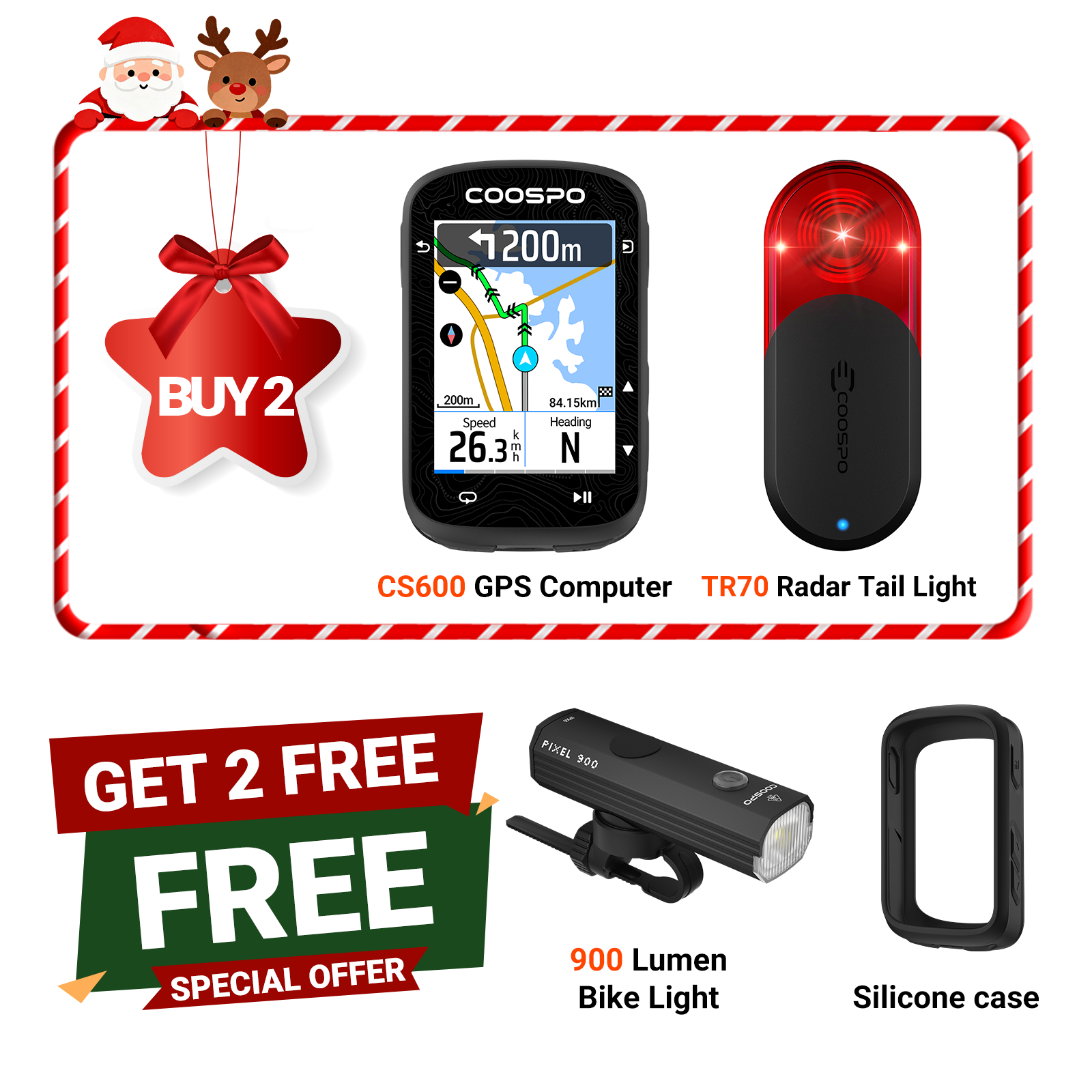 🔥🔥REALROAD CS600 GPS Bike Computer（BUY 2 GET 2 FREE） – COOSPO