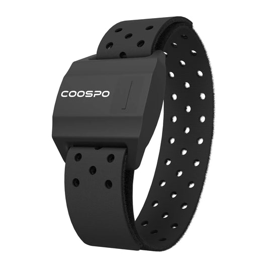 CooSpo Heart Rate Monitor Armband,Bluetooth ANT+ Armband Heart Rate with IP67,Optical Heart Rate Monitor for Peloton,Strava,Zwift,Polar Beat,DDP Yoga