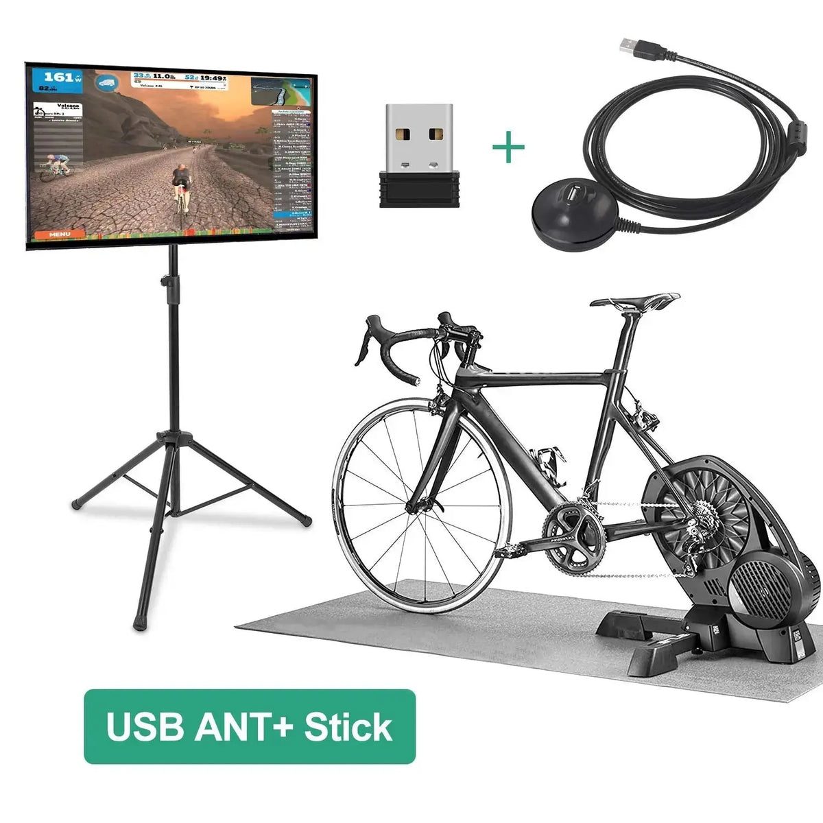 CooSpo USB ANT Stick, ANT+ Dongle for Indoor Cycling Training Data Transmission COOSPO