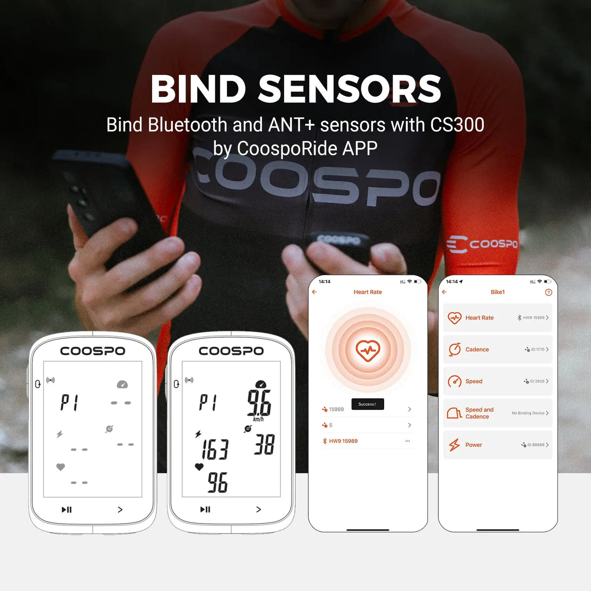 REALROAD™ CS300 GPS Bike Computer (New arrival) COOSPO