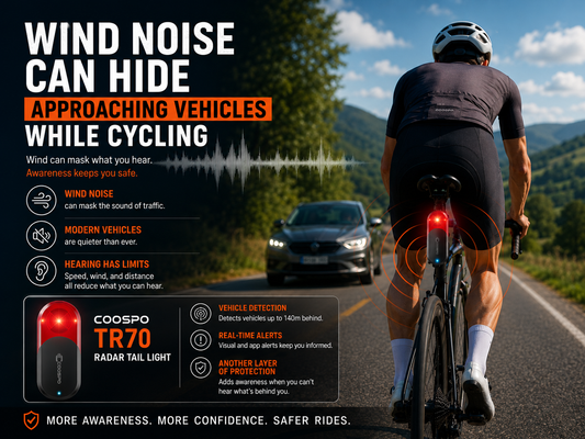 How Wind Noise Can Hide Approaching Vehicles While Cycling