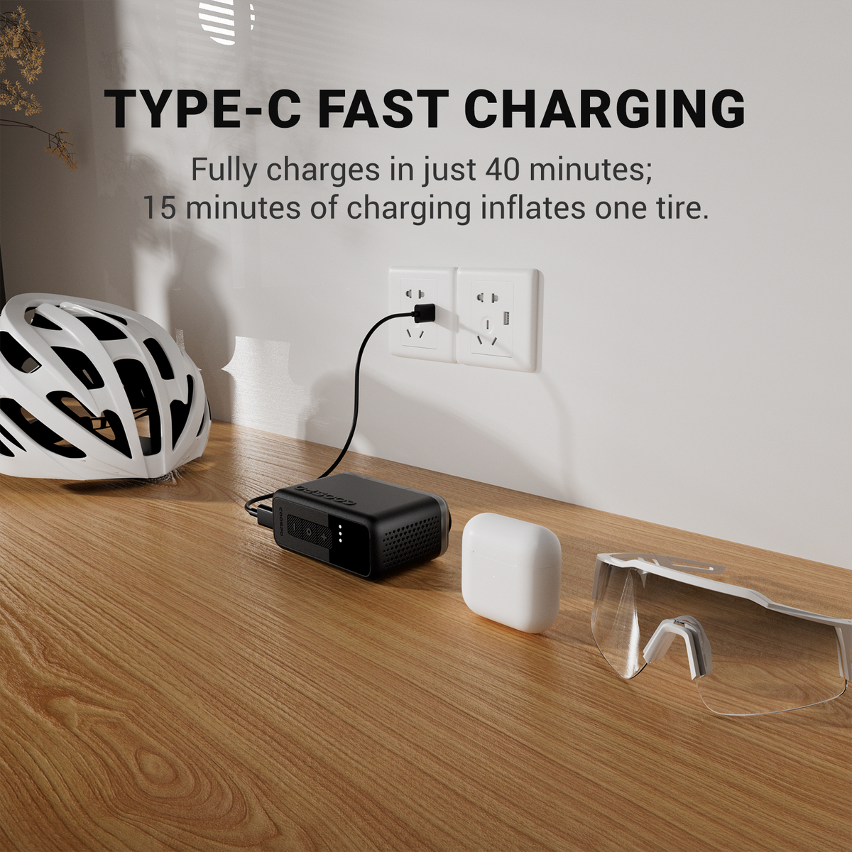 🔥Coospo X1 Electric Tiny Bike Pump（PSI/Bar）