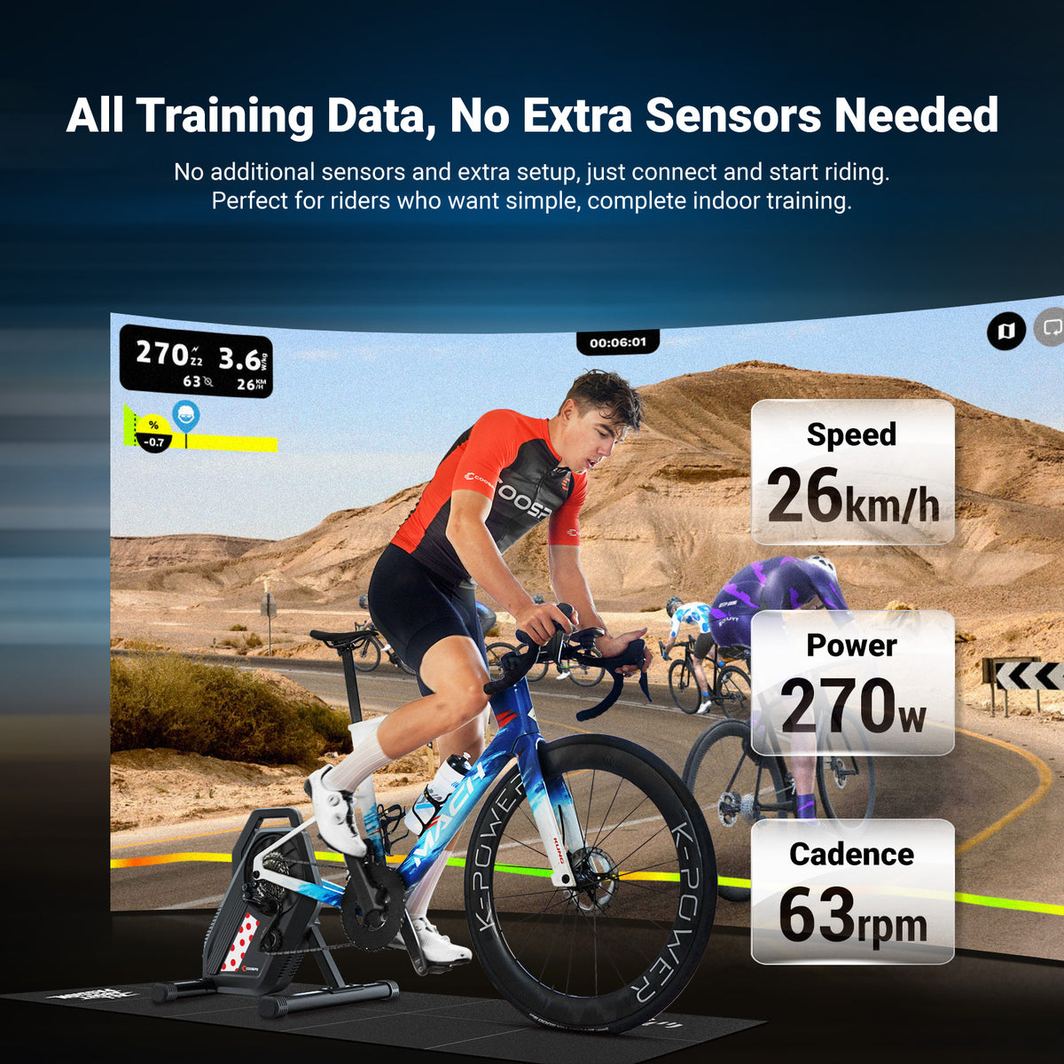 ⭐️COOSPO T10 Smart Indoor Bike Trainer
