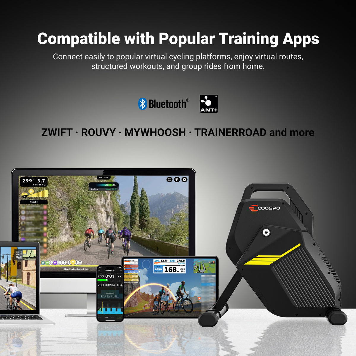 ⭐️COOSPO T10 Smart Indoor Bike Trainer