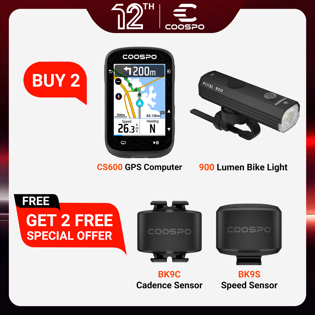 🔥REALROAD CS600 GPS Bike Computer