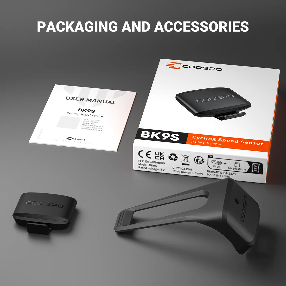 New Arrivals BK9S Cycling Speed Sensor COOSPO