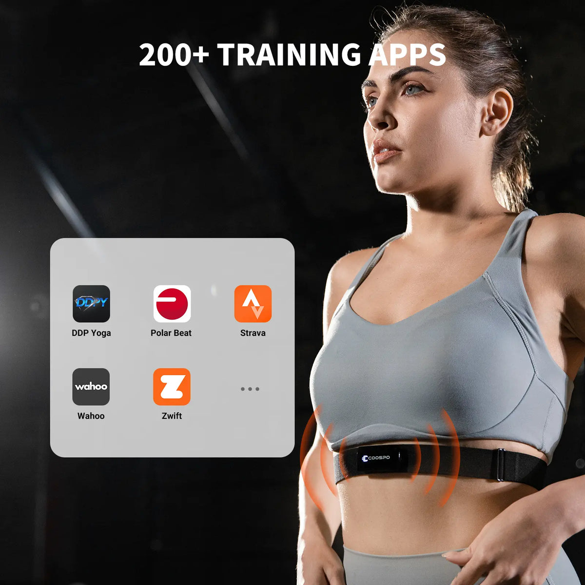REALZONE H9Z Rechargeable Chest Heart Rate Monitor COOSPO