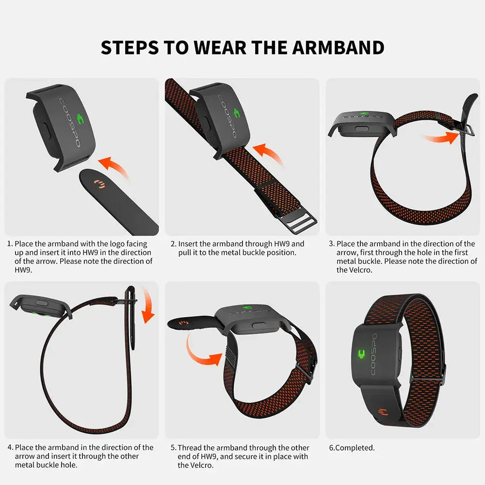 REALZONE HW9 Armband Heart Rate Monitor COOSPO