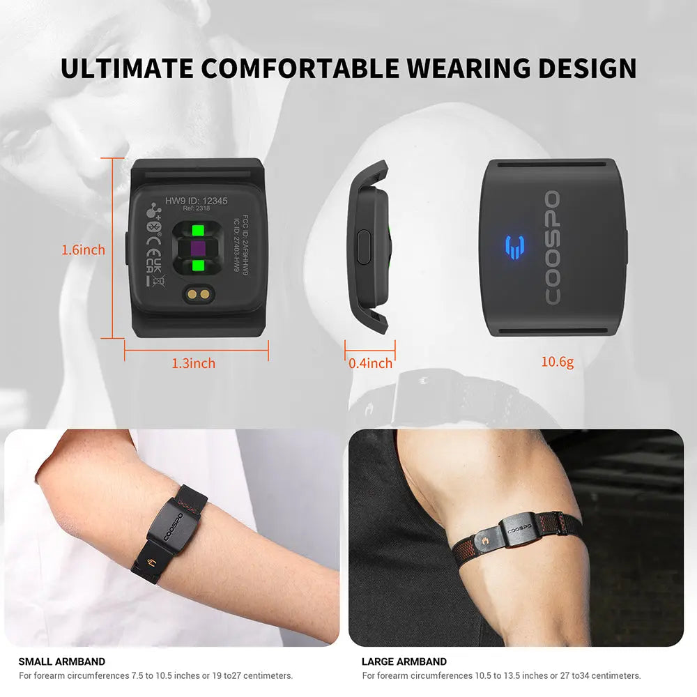 REALZONE HW9 Armband Heart Rate Monitor COOSPO