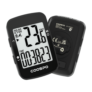 CooSpo Bike Computer Wireless,Cycling GPS Units Computer with IPX7,Bicycle Speedometer Odometer with 2.3 Inch Auto-Backlight,Bike GPS Tracker with Max Speed Alarm
