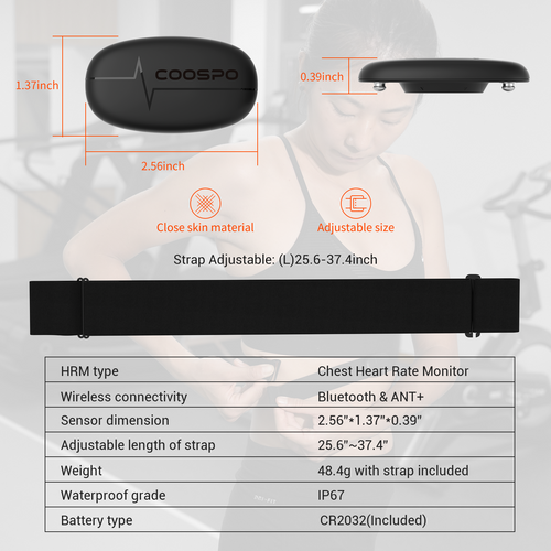 H6 Chest Strap Heart Rate Monitor